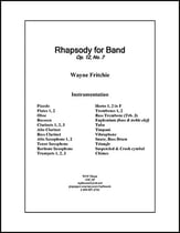 Rhapsody for Band Opus 12, No. 7 Concert Band sheet music cover